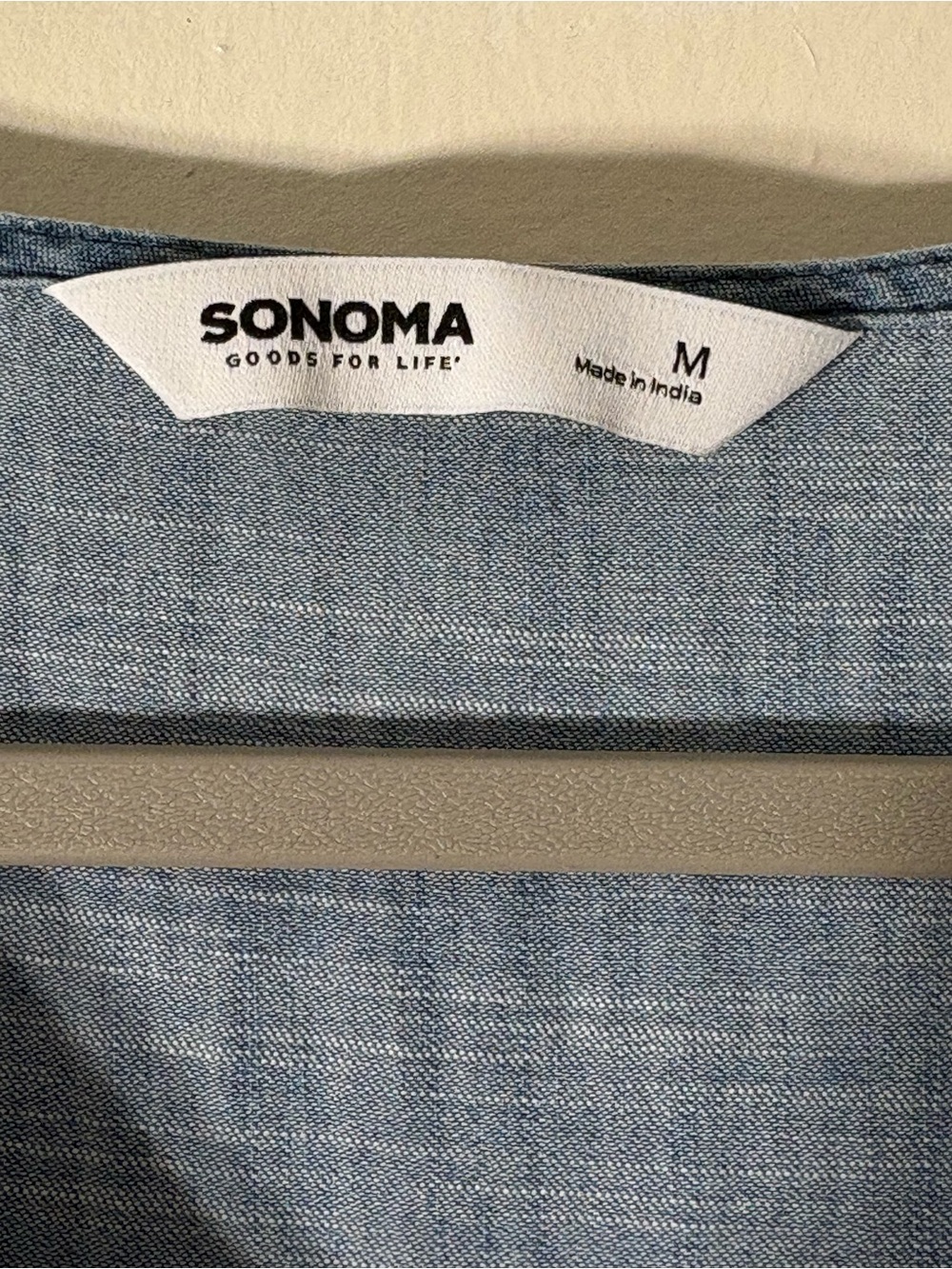 Sonoma Light Wash Chambray Top in Blue - Picture 3 of 4